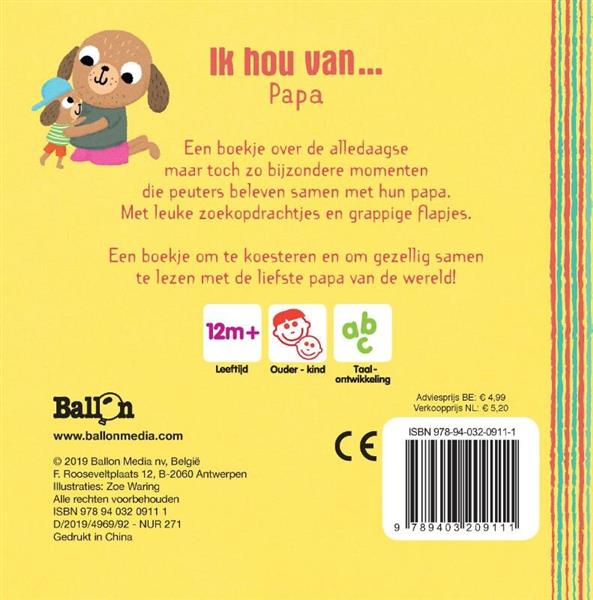 Grote foto ik hou van papa hartjesreeks boeken jeugd 13 jaar en ouder