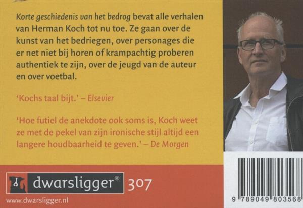 Grote foto korte geschiedenis van het bedrog dwarsligger 307 boeken overige boeken