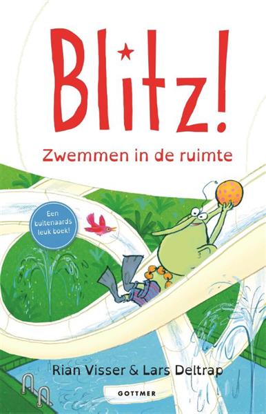 Grote foto zwemmen in de ruimte blitz 9 boeken jeugd 13 jaar en ouder