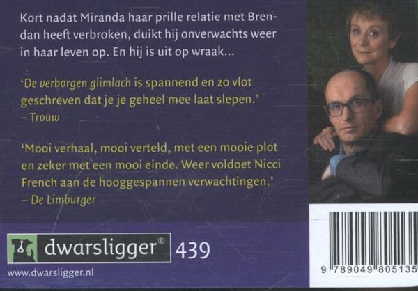 Grote foto de verborgen glimlach dwarsligger 439 boeken thrillers