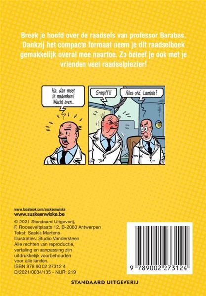 Grote foto grappige raadsels van barabas suske en wiske boeken jeugd 13 jaar en ouder