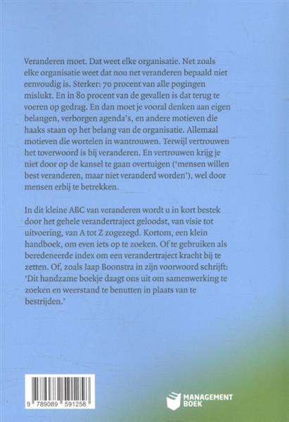 Grote foto het abc van verandermanagement boeken overige boeken