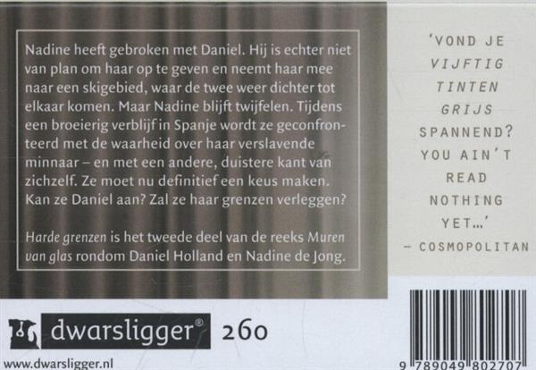 Grote foto harde grenzen muren van glas boeken thrillers