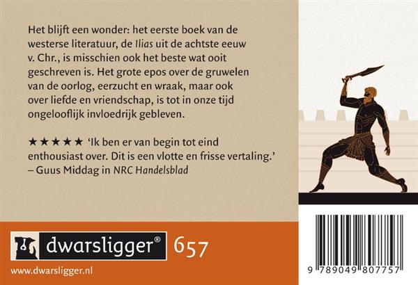 Grote foto ilias dwarsligger 657 boeken overige boeken