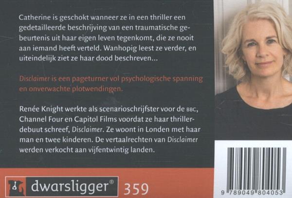 Grote foto disclaimer dwarsligger 359 boeken thrillers