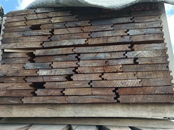 Grote foto hardhout 4cm damwand 400cm doe het zelf en verbouw hout en planken