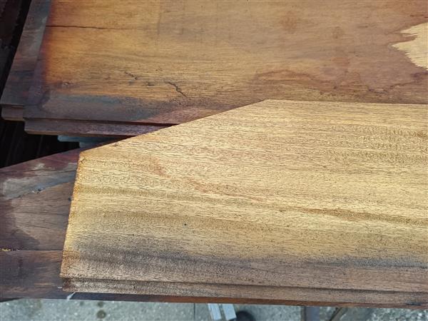 Grote foto hardhout 4cm damwand 400cm doe het zelf en verbouw hout en planken