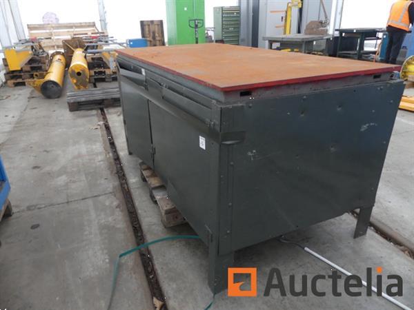 Grote foto werkbank 4 deuren met stalen rek ref 9760 016 tuin en terras overige tuin en terras