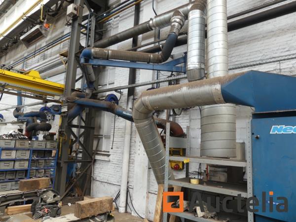 Grote foto rookafvoer met 2 nedermann armen ref 102 nieuwe inventaris doe het zelf en verbouw ijzerwaren en bevestigingsmiddelen