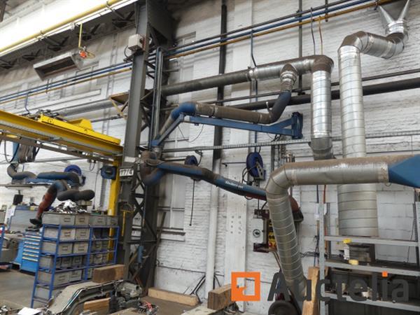 Grote foto rookafvoer met 2 nedermann armen ref 102 nieuwe inventaris doe het zelf en verbouw ijzerwaren en bevestigingsmiddelen