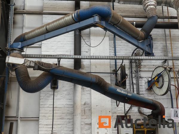 Grote foto rookafvoer met 2 nedermann armen ref 102 nieuwe inventaris doe het zelf en verbouw ijzerwaren en bevestigingsmiddelen