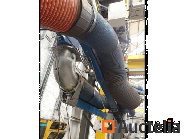 Grote foto rookafvoer met 2 nedermann armen ref 102 nieuwe inventaris doe het zelf en verbouw ijzerwaren en bevestigingsmiddelen