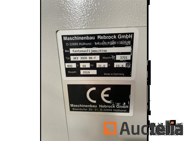 Grote foto kantenlijmmachine hebrock akv 3005 dk f airtronic 2019 doe het zelf en verbouw ijzerwaren en bevestigingsmiddelen