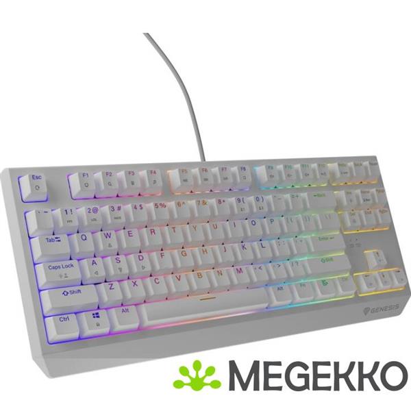 Grote foto genesis nkg 2080 thor 230 tkl rgb gaming toetsenbord in wit computers en software toetsenborden