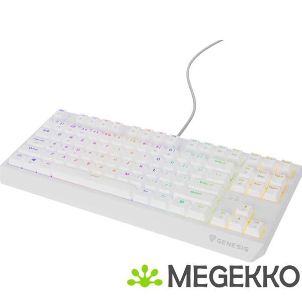 Grote foto genesis nkg 2080 thor 230 tkl rgb gaming toetsenbord in wit computers en software toetsenborden