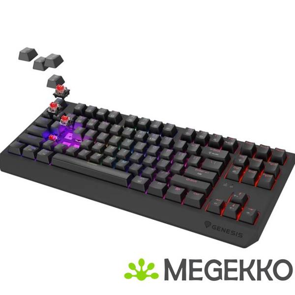 Grote foto genesis nkg 2106 thor 230 tkl gaming toetsenbord usb rf wireless bluetooth in grijs computers en software toetsenborden