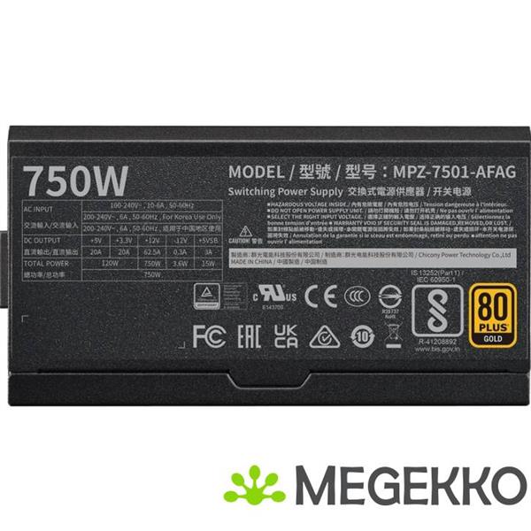 Grote foto cooler master psu v750 gold i multi computers en software overige