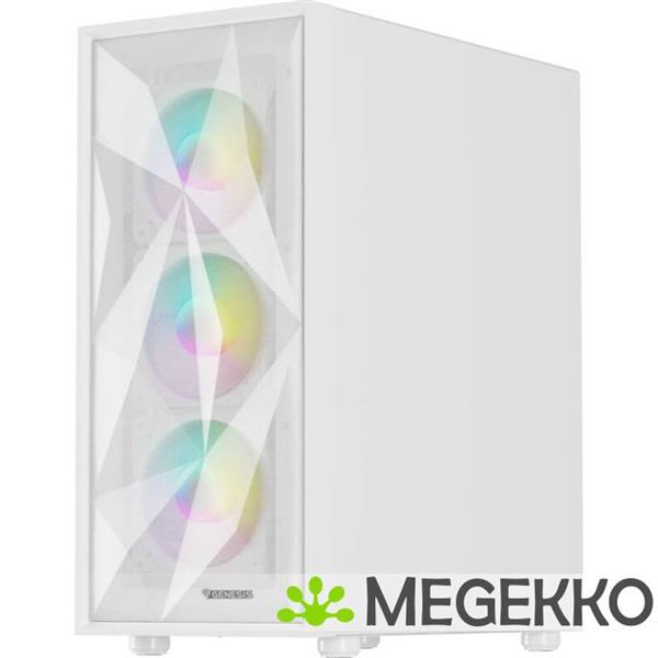 Grote foto genesis npc 2173 diaxid 605 argb midi tower wit computers en software behuizingen en kasten