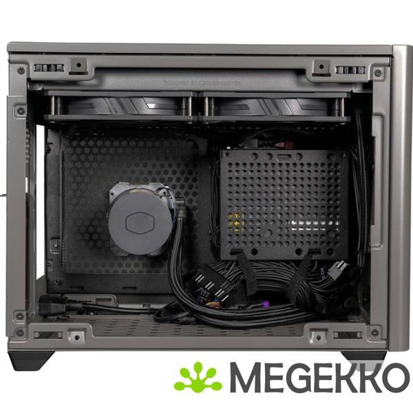 Grote foto cooler master masterbox nr200p max black incl. 850w psu ingebouwde 280mm aio computers en software behuizingen en kasten