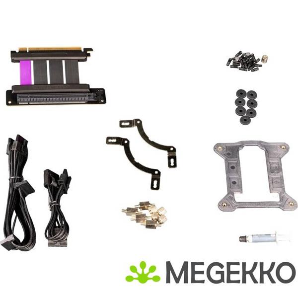 Grote foto cooler master masterbox nr200p max black incl. 850w psu ingebouwde 280mm aio computers en software behuizingen en kasten