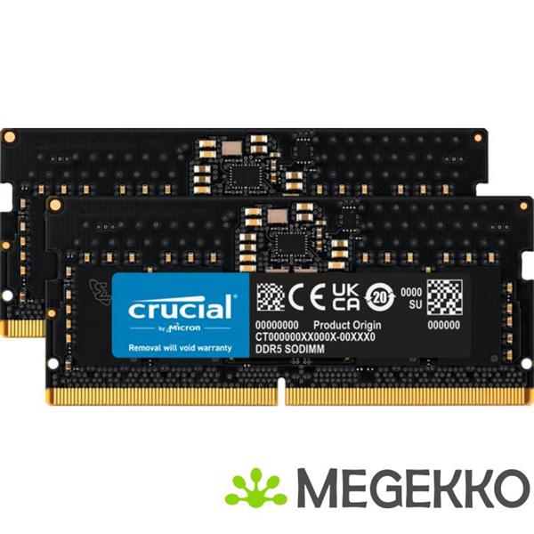 Grote foto crucial ct2k8g56c46s5 geheugenmodule 16 gb 2 x 8 gb ddr5 5600 mhz computers en software harde schijven