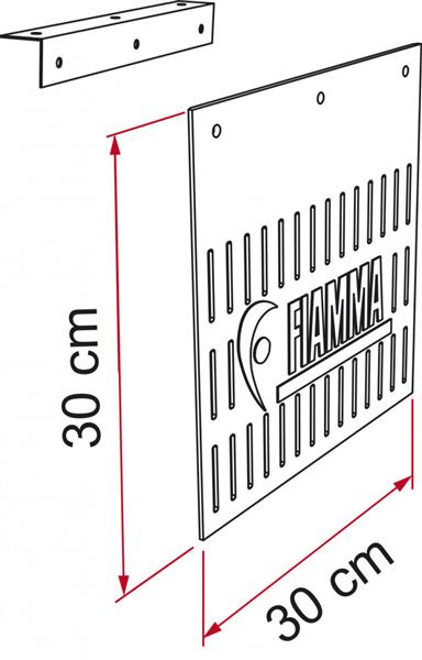 Grote foto fiamma mud flap rear 06607 01 caravans en kamperen caravan accessoires