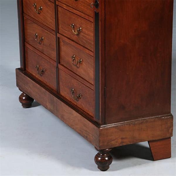 Grote foto jaarkast met 1 extra brede lade en 12 maandladen ca 1890 wellington sluitingen no281405 antiek en kunst stoelen en banken