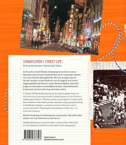 Grote foto straatleven streetlife zicht op amsterdam boeken stripboeken