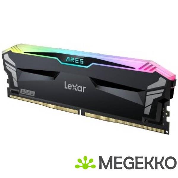 Grote foto lexar ddr5 ares rgb 2x16gb 6400 computers en software harde schijven