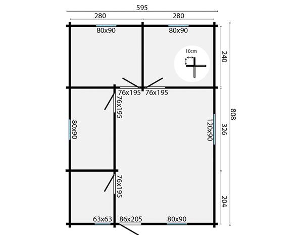 Grote foto maatwerk blokhutten woonunits bijgebouwen. tuin en terras tuinhuisjes en blokhutten