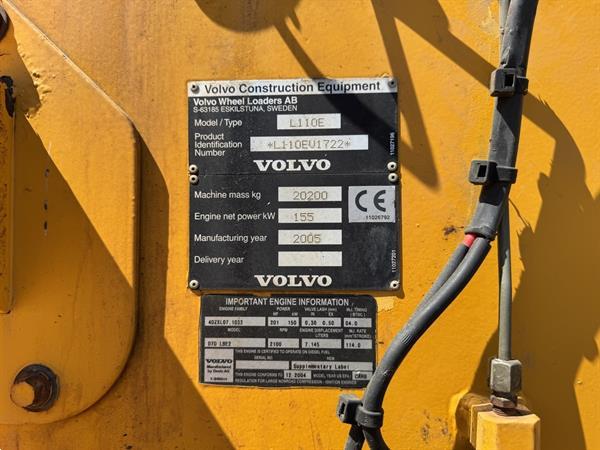 Grote foto volvo l110e shovel wheelloader 2005 9375 hours nice clean agrarisch shovels