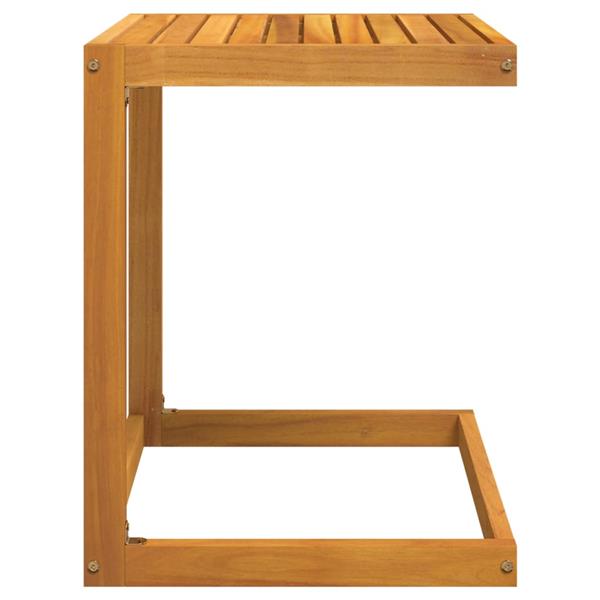 Grote foto vidaxl bijzettafel c vormig 42x40x50 cm massief acaciahout tuin en terras tuinmeubelen