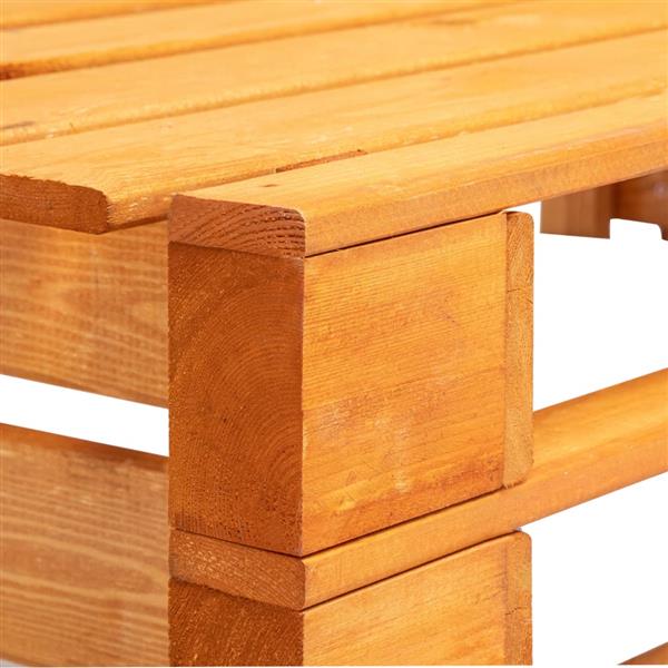 Grote foto vidaxl tuinhoekbank pallet hout honingbruin tuin en terras tuinmeubelen