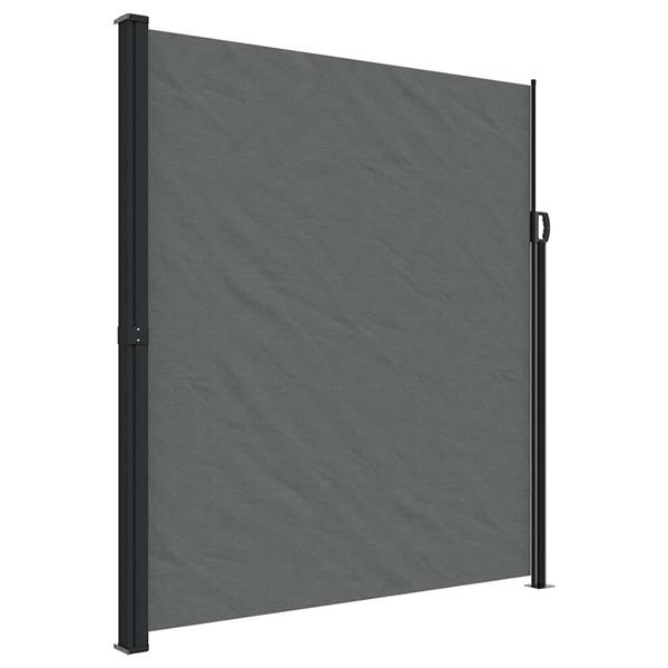 Grote foto vidaxl windscherm uittrekbaar 220x300 cm antracietkleurig tuin en terras overige tuin en terras