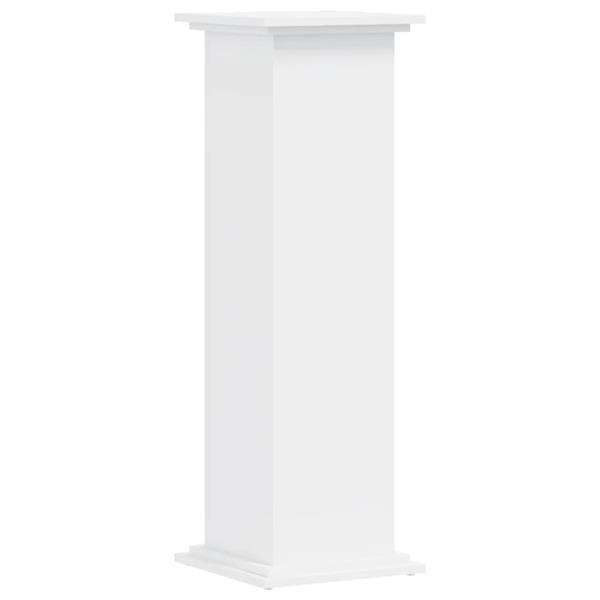 Grote foto vidaxl plantenstandaard 33x33x100 cm bewerkt hout wit tuin en terras overige tuin en terras