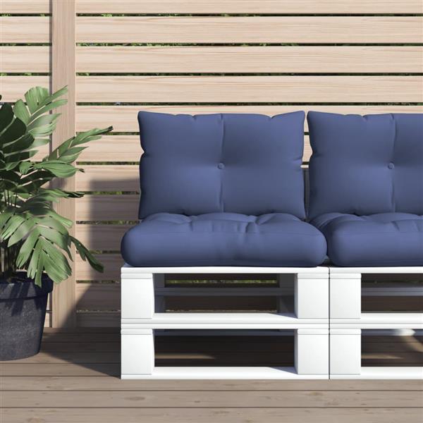 Grote foto vidaxl palletkussenset 60x38x13 cm stof marineblauw huis en inrichting woningdecoratie