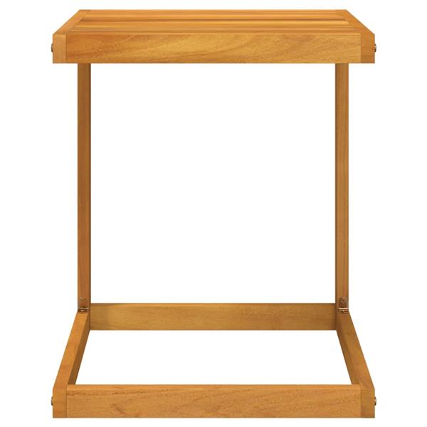 Grote foto vidaxl bijzettafel c vormig 42x40x50 cm massief acaciahout tuin en terras tuinmeubelen