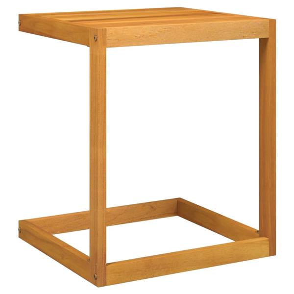 Grote foto vidaxl bijzettafel c vormig 42x40x50 cm massief acaciahout tuin en terras tuinmeubelen