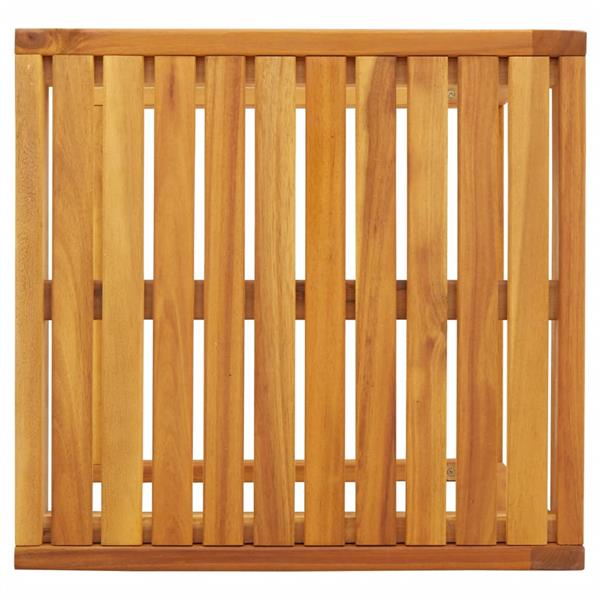 Grote foto vidaxl bijzettafel c vormig 42x40x50 cm massief acaciahout tuin en terras tuinmeubelen