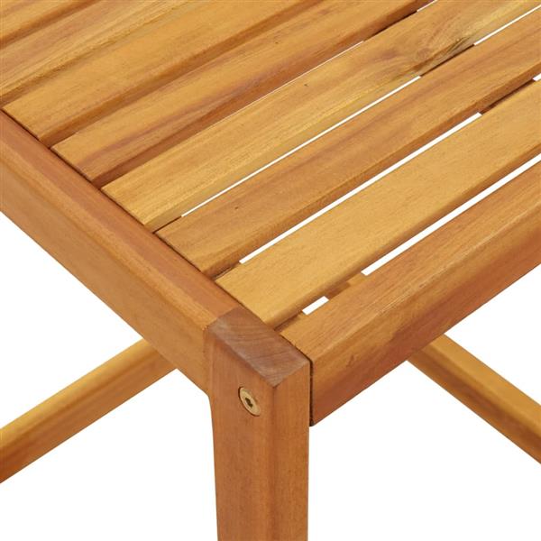 Grote foto vidaxl bijzettafel c vormig 42x40x50 cm massief acaciahout tuin en terras tuinmeubelen