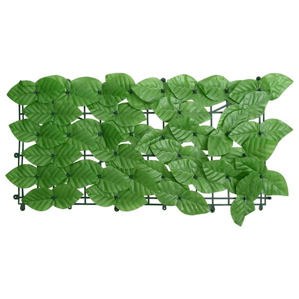 Grote foto vidaxl balkonscherm met groene bladeren 200x100 cm tuin en terras overige tuin en terras