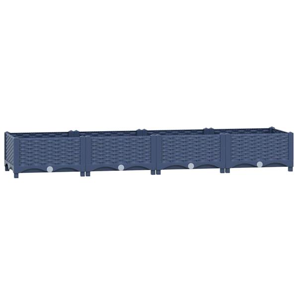 Grote foto vidaxl plantenbak verhoogd 160x40x23 cm polypropyleen tuin en terras overige tuin en terras