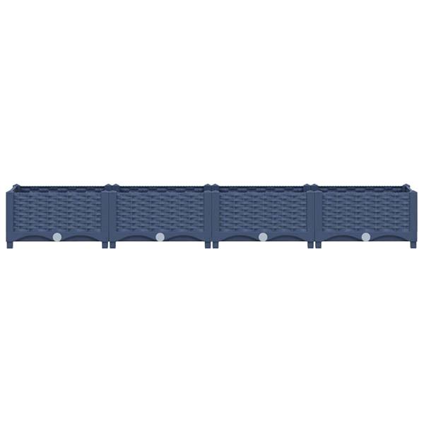 Grote foto vidaxl plantenbak verhoogd 160x40x23 cm polypropyleen tuin en terras overige tuin en terras