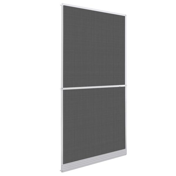 Grote foto vidaxl hordeur met scharnieren 100x215 cm wit doe het zelf en verbouw deuren en horren