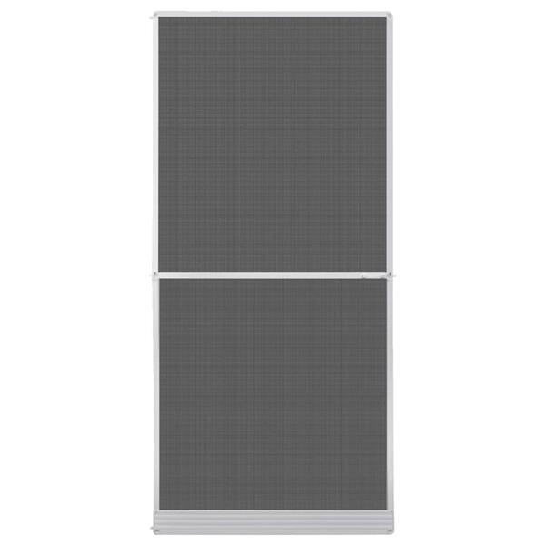 Grote foto vidaxl hordeur met scharnieren 100x215 cm wit doe het zelf en verbouw deuren en horren