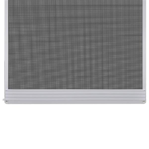 Grote foto vidaxl hordeur met scharnieren 100x215 cm wit doe het zelf en verbouw deuren en horren