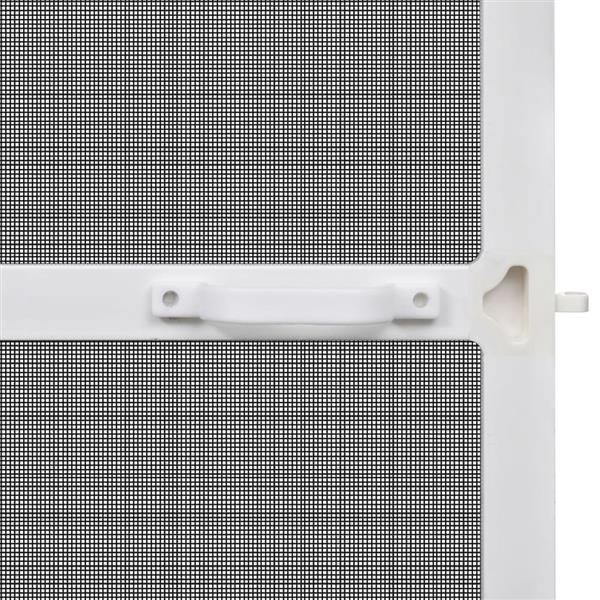 Grote foto vidaxl hordeur met scharnieren 100x215 cm wit doe het zelf en verbouw deuren en horren