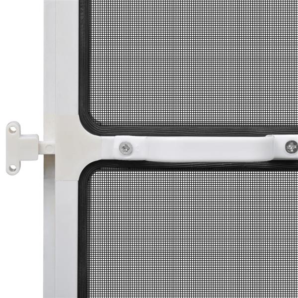 Grote foto vidaxl hordeur met scharnieren 100x215 cm wit doe het zelf en verbouw deuren en horren