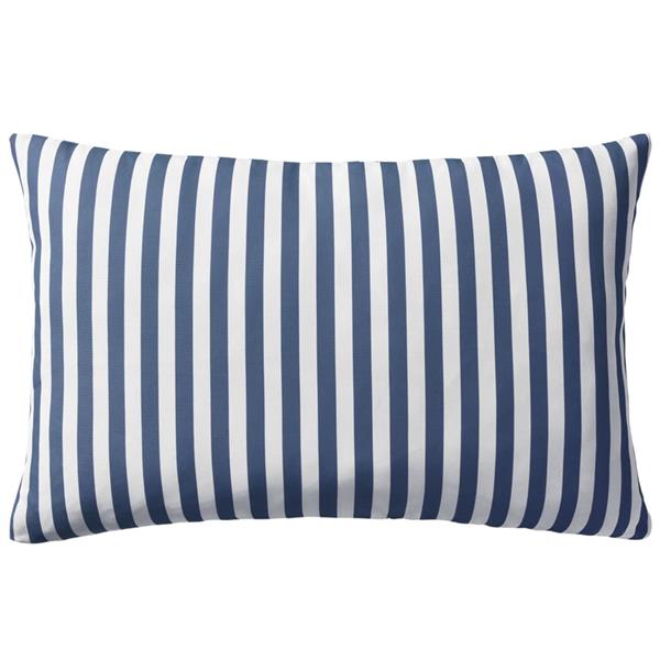 Grote foto vidaxl buitenkussens 60x40 cm gestreept marineblauw 2 st huis en inrichting woningdecoratie