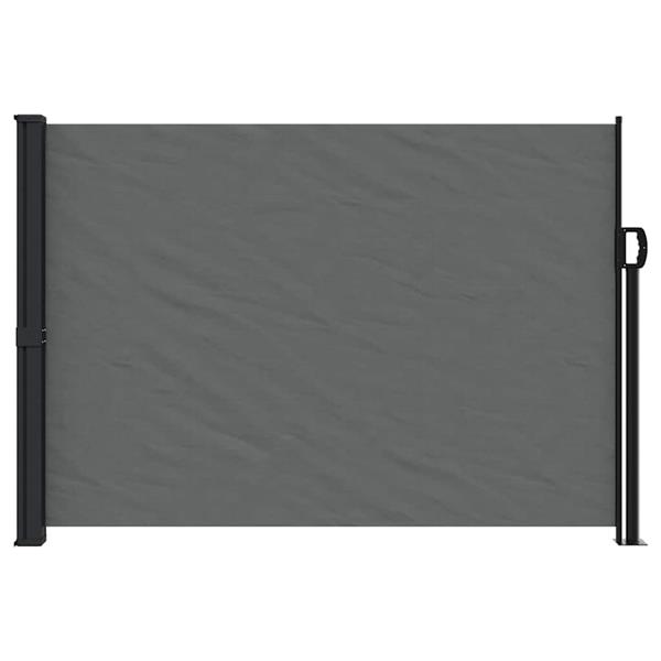 Grote foto vidaxl windscherm uittrekbaar 140x500 cm antracietkleurig tuin en terras overige tuin en terras
